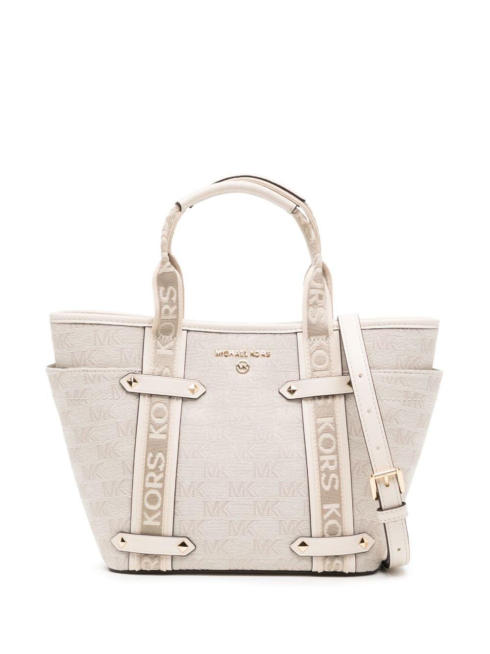 Michael Kors Maeve Opentop Tote Bag in White Lyst