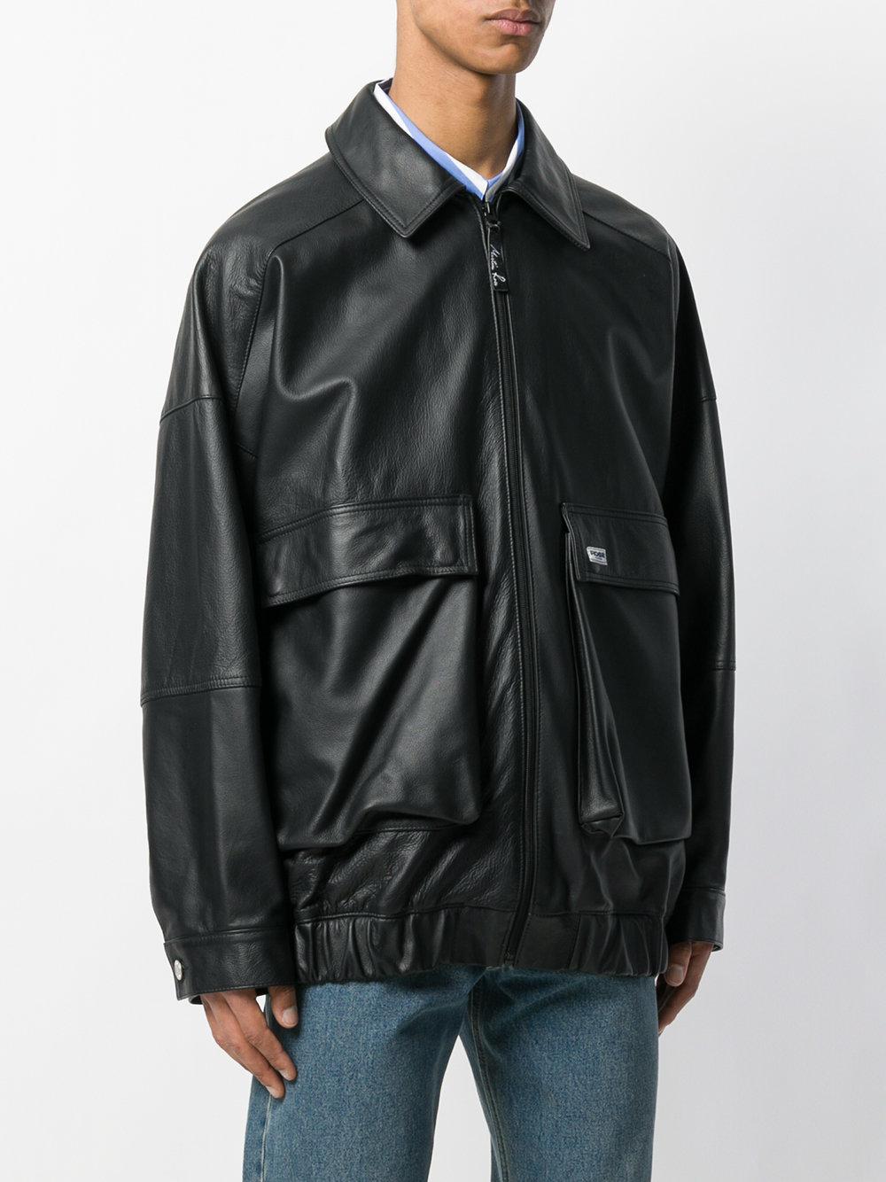 Martine rose 2025 oversized leather jacket