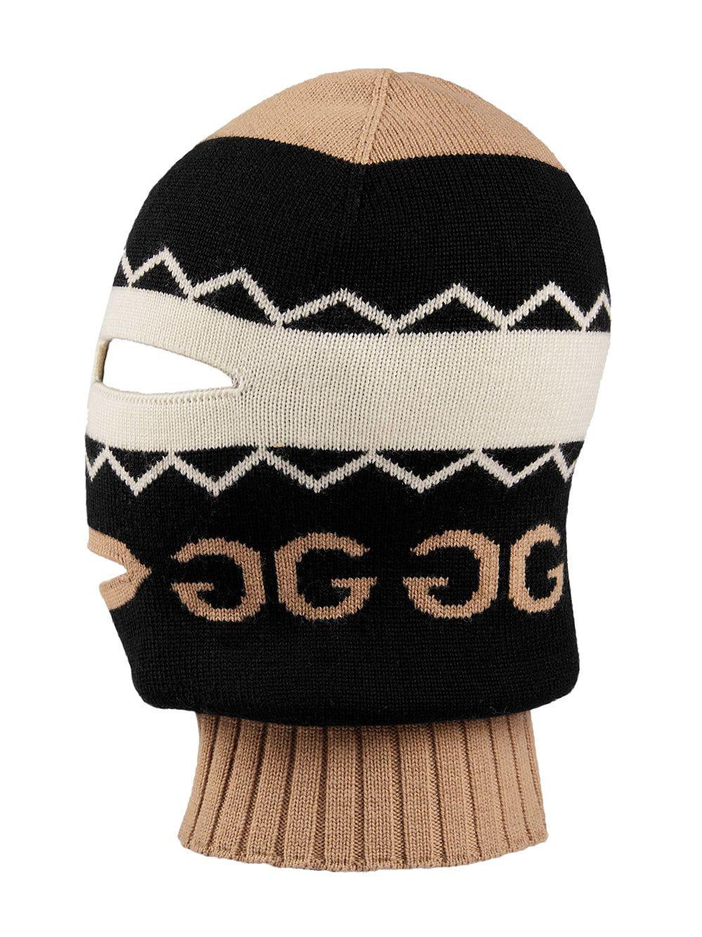 Gucci Women's Intarsia Knit Balaclava - Black White | Lyst