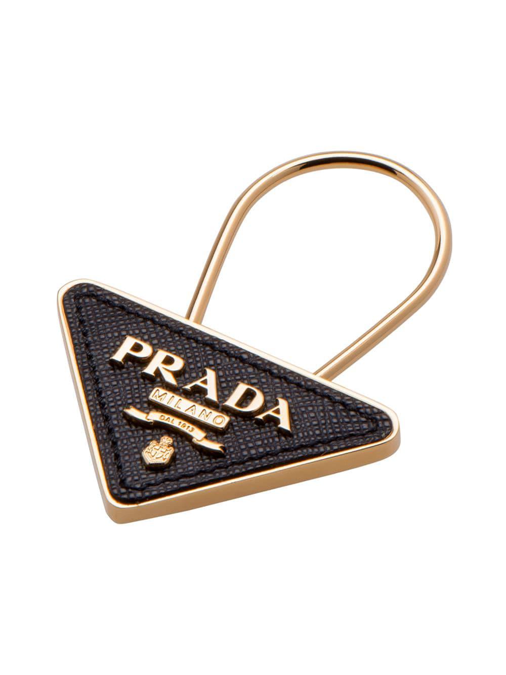 prada metal logo