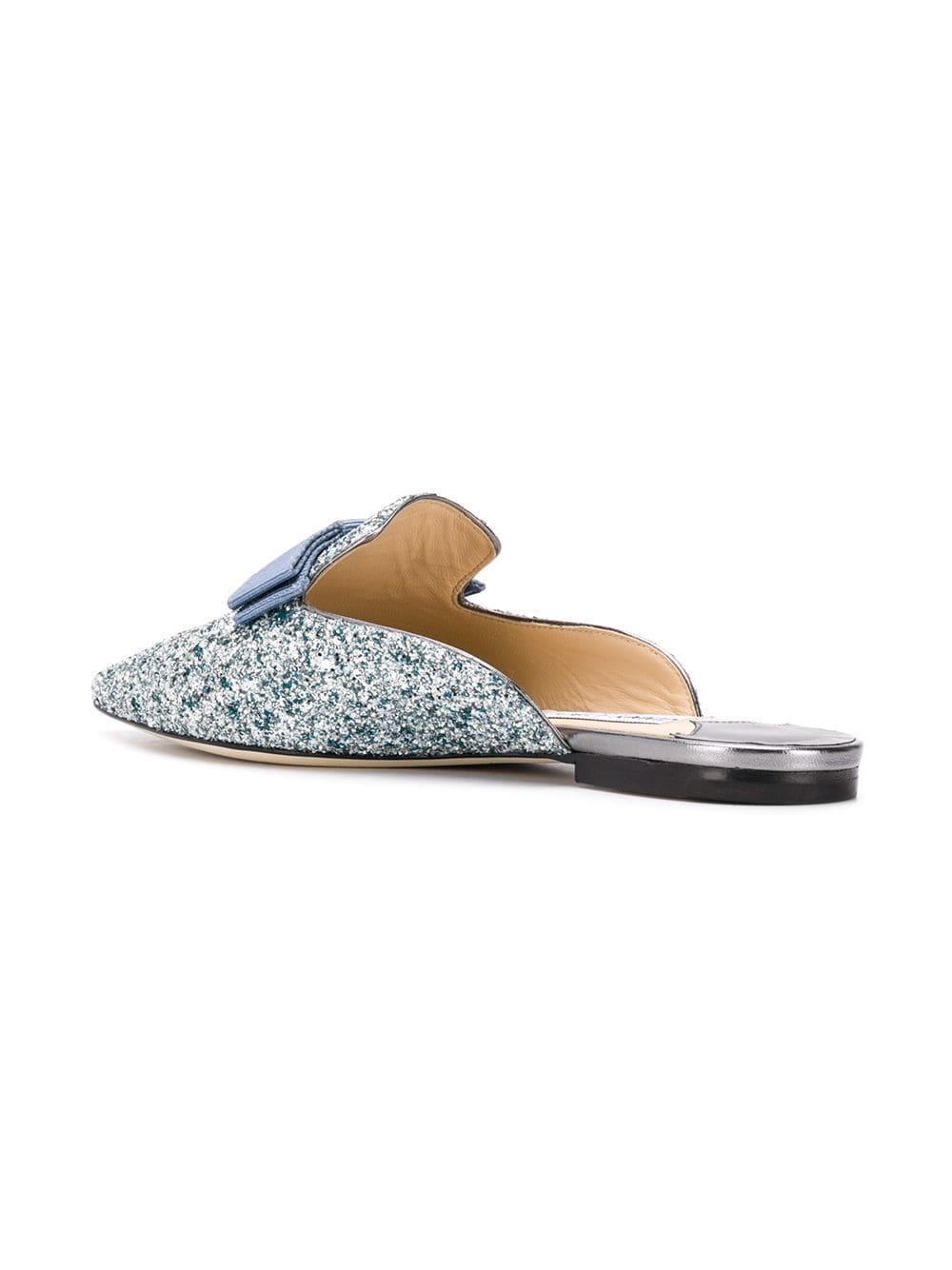 jimmy choo galaxy flat mules
