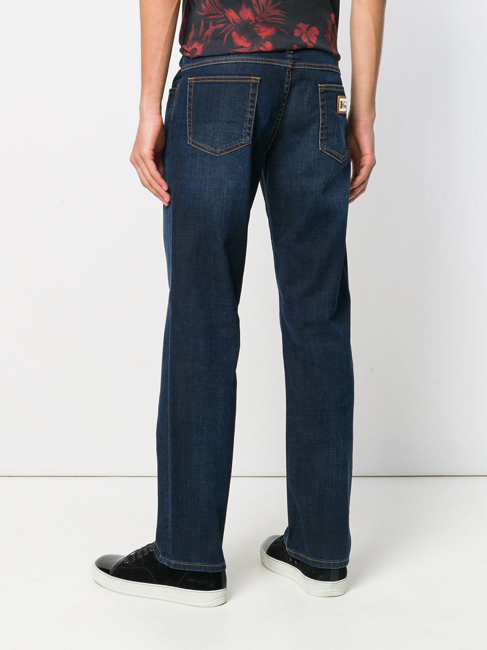 Dolce & Gabbana Denim Bootcut Jeans in Blue for Men - Lyst