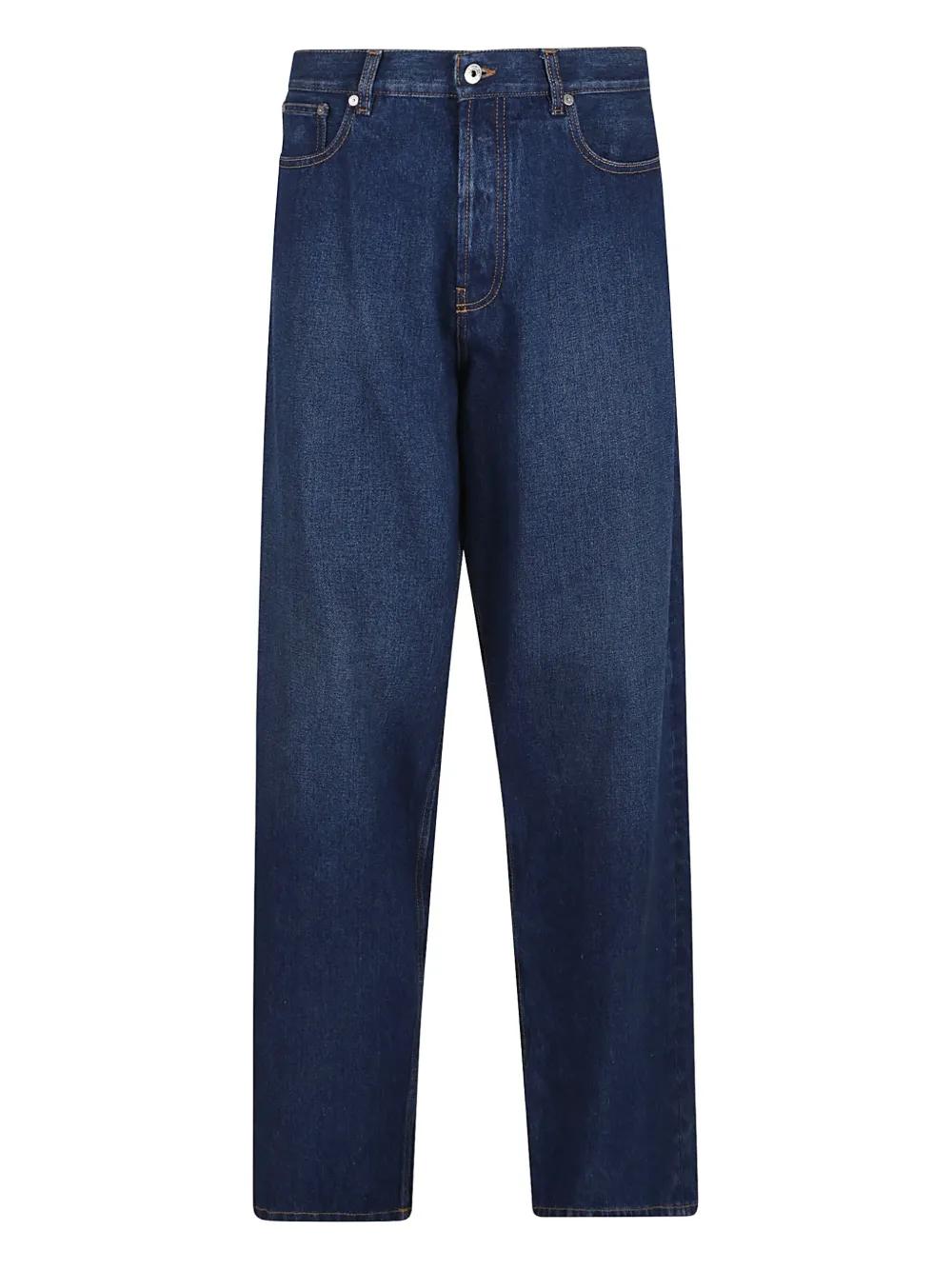 デニム・ジーパン Off-White Straight-Leg Blue Trousers Off-White c/o Virgil Abloh Straight-leg jeans for Men