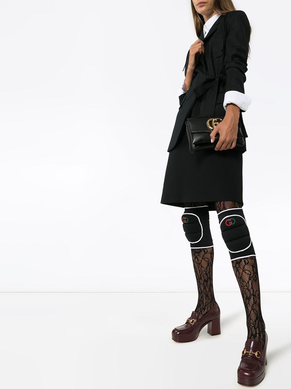 Gucci Logo-embroidered Knee Pads in Black | Lyst Australia