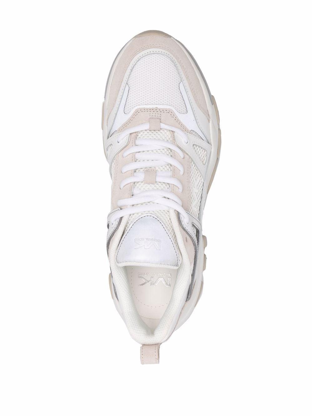 Michael Kors Leather Nick Panelled Chunky Sneakers in White for Men | Lyst