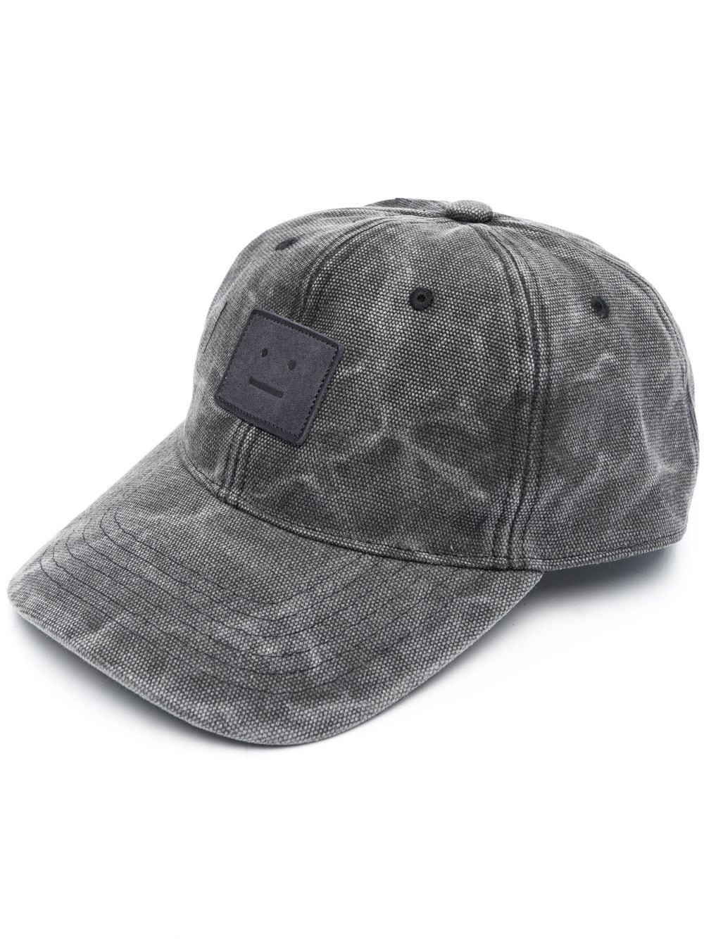 Acne Studios Acidwash Logopatch Baseball Cap in Gray Lyst