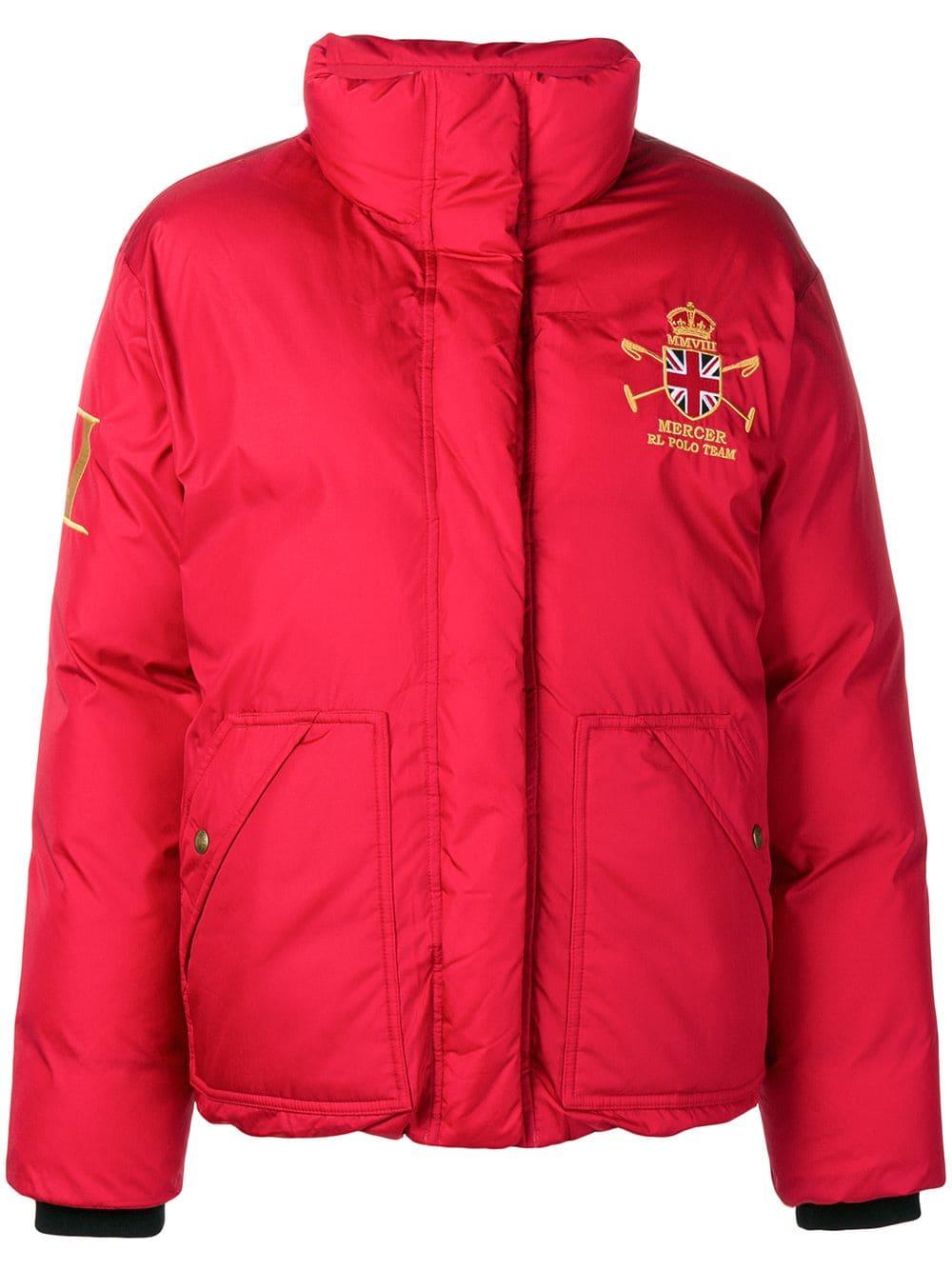 polo red puffer jacket