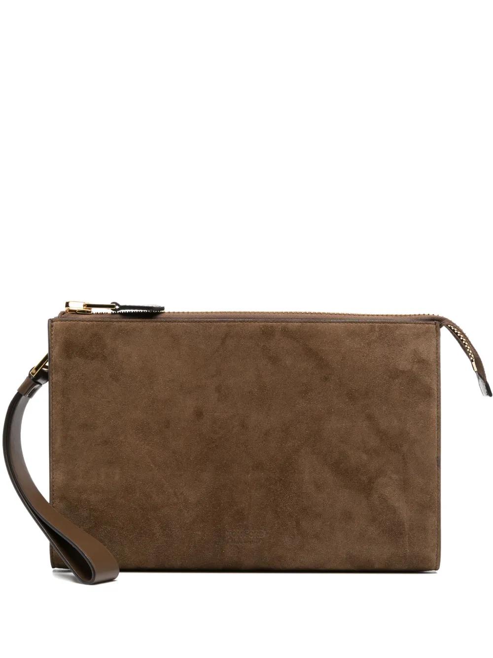 【23AW NEW】 TOM FORD_men /モノグラムプレート レザースライド TOM FORD レザー ライダースジャケット | ブラック | FARFETCH JP