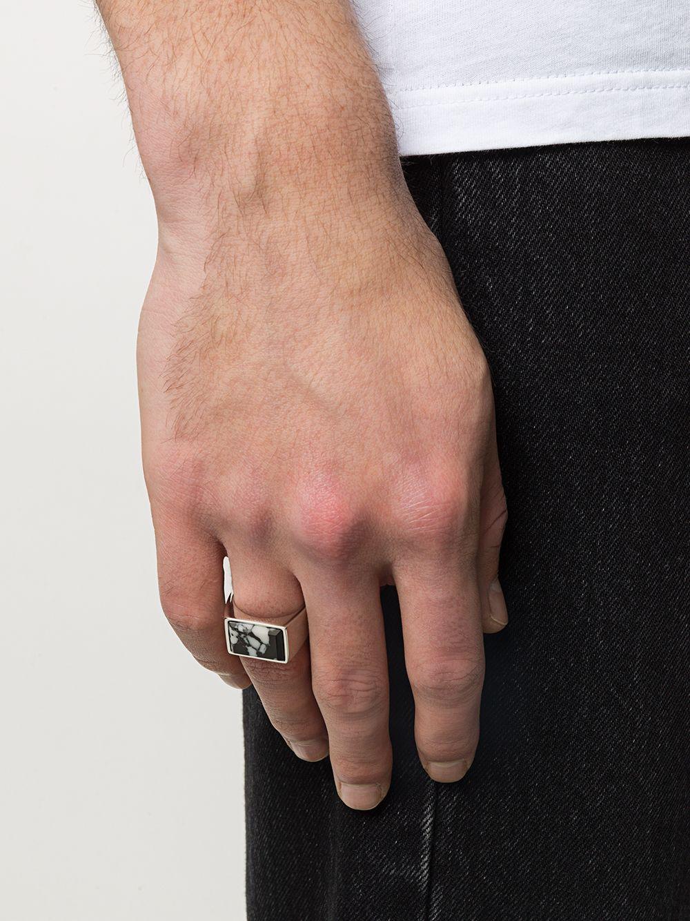 Vivienne Westwood Silver and Gunmetal Samos Ring Vivienne Westwood