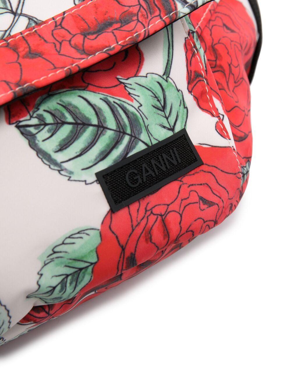 rose print purse