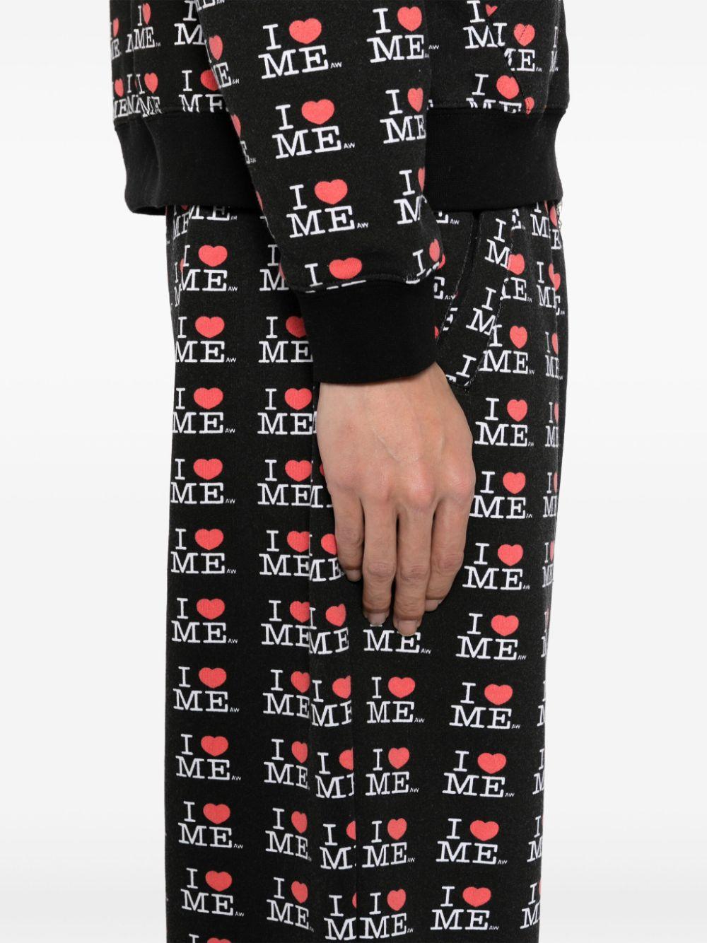 パンツ Ashley Williams/BLACK I HEART ME JOGGERS Black 'I Heart Me' Sweatpants – On Sale Now with Up to 20