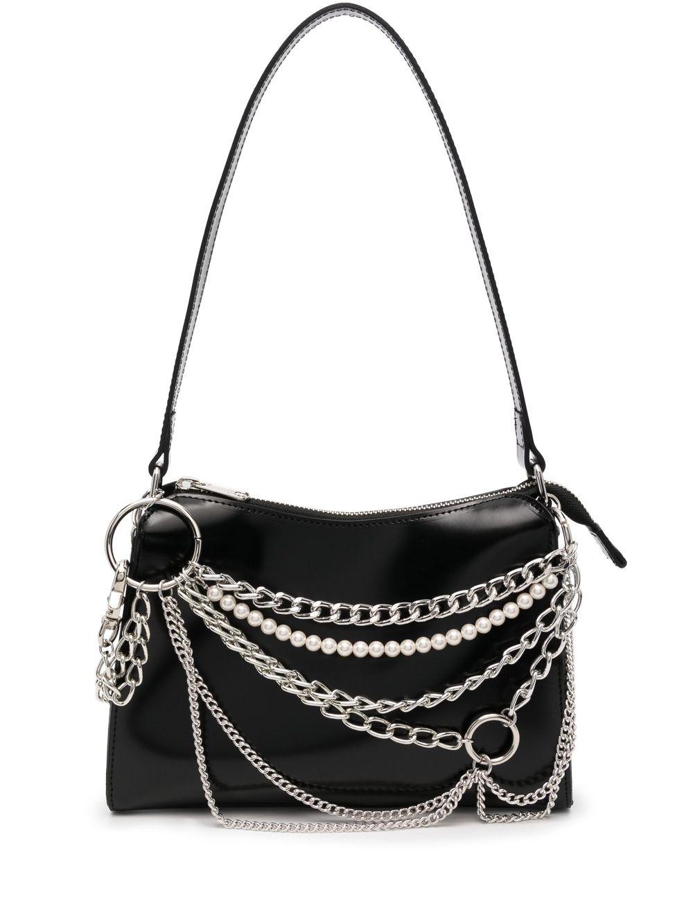 Junya Watanabe Chain-link Embellished Shoulder Bag in Black | Lyst