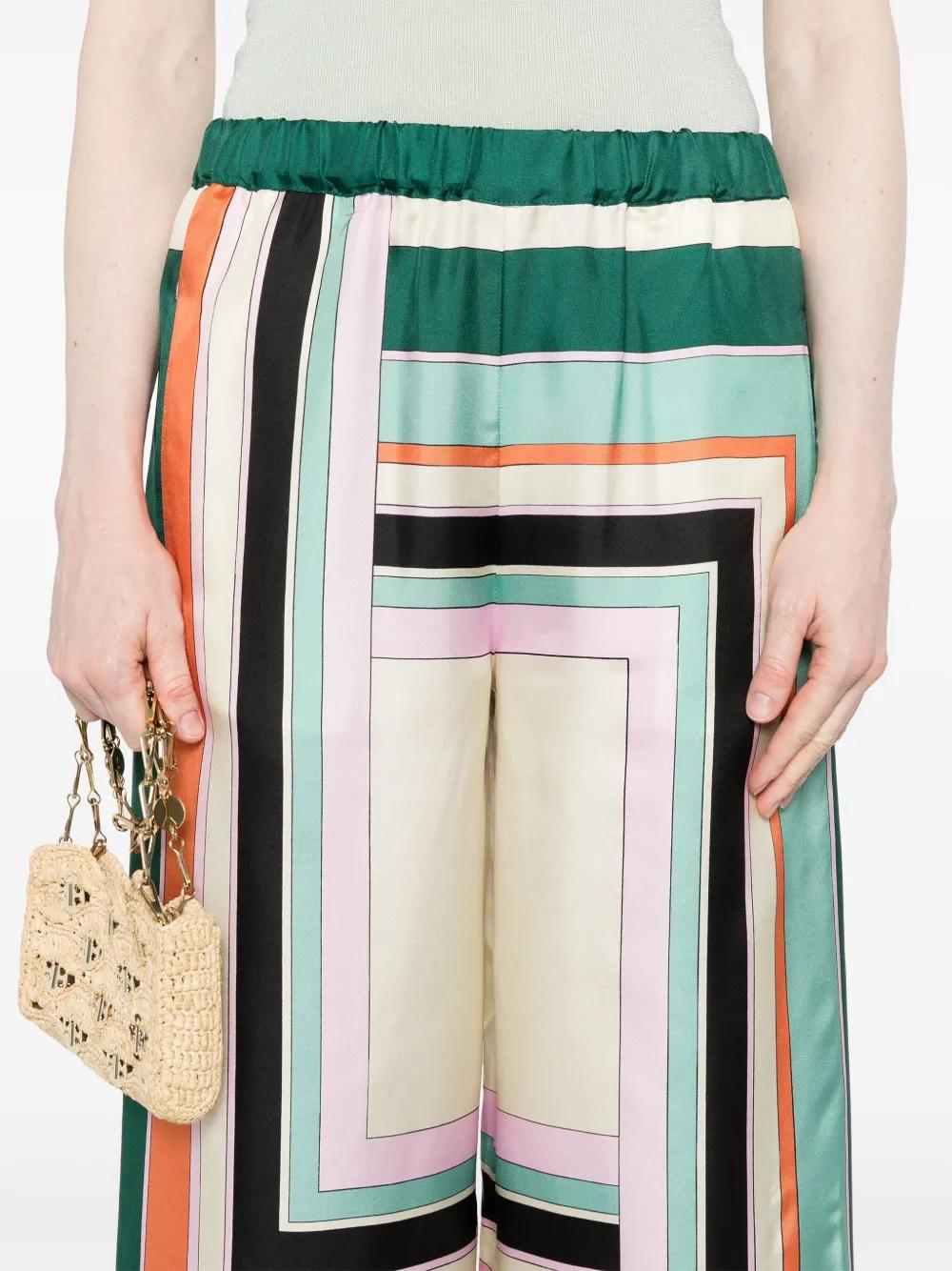 Weekend MaxMara Ottavoオッタヴォ シルクツイルパンツ Weekend Max Mara Ottavo Placed Print Silk Pants | Nordstrom