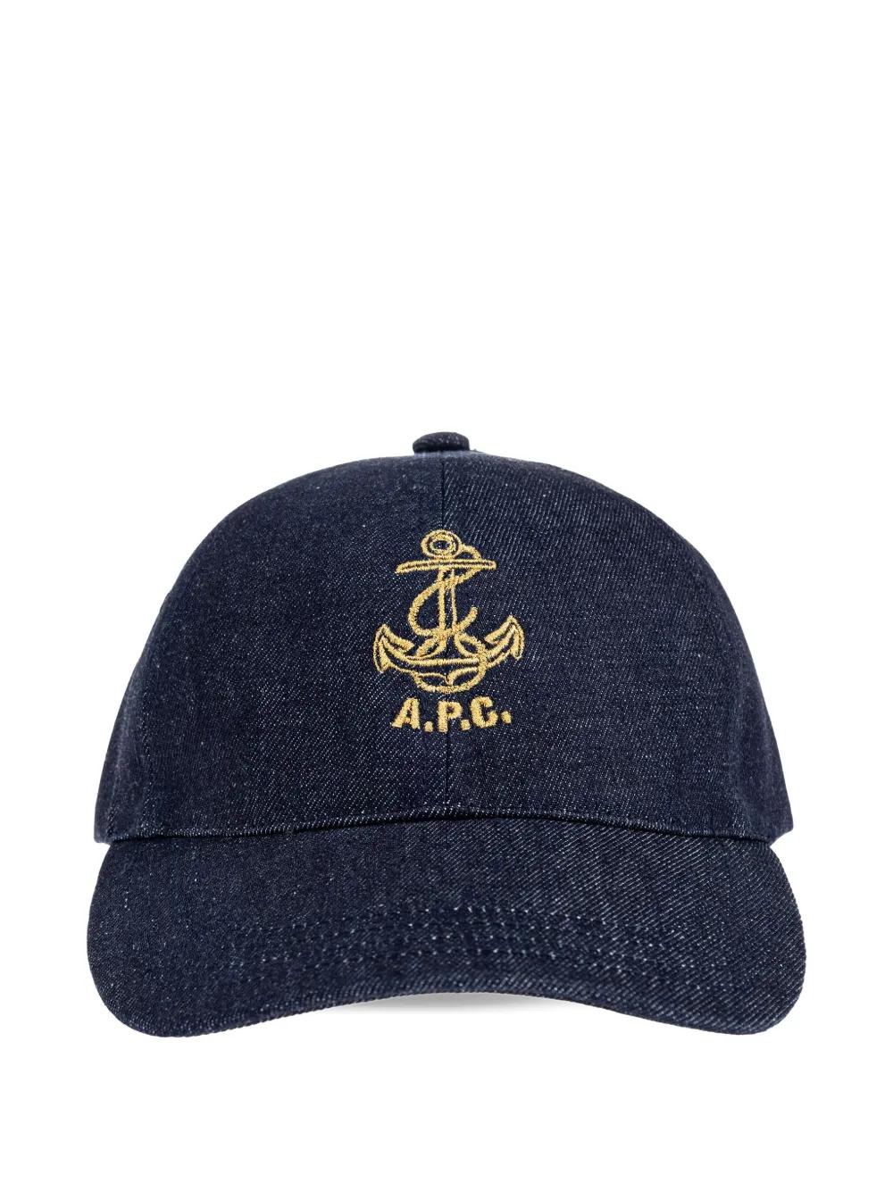 ハット A.P.C. Woman Hat Blue PSAKAM24146 IAA A.P.C. Outlet: Hat woman - Blue | A.P.C. hat PSAKAM24146