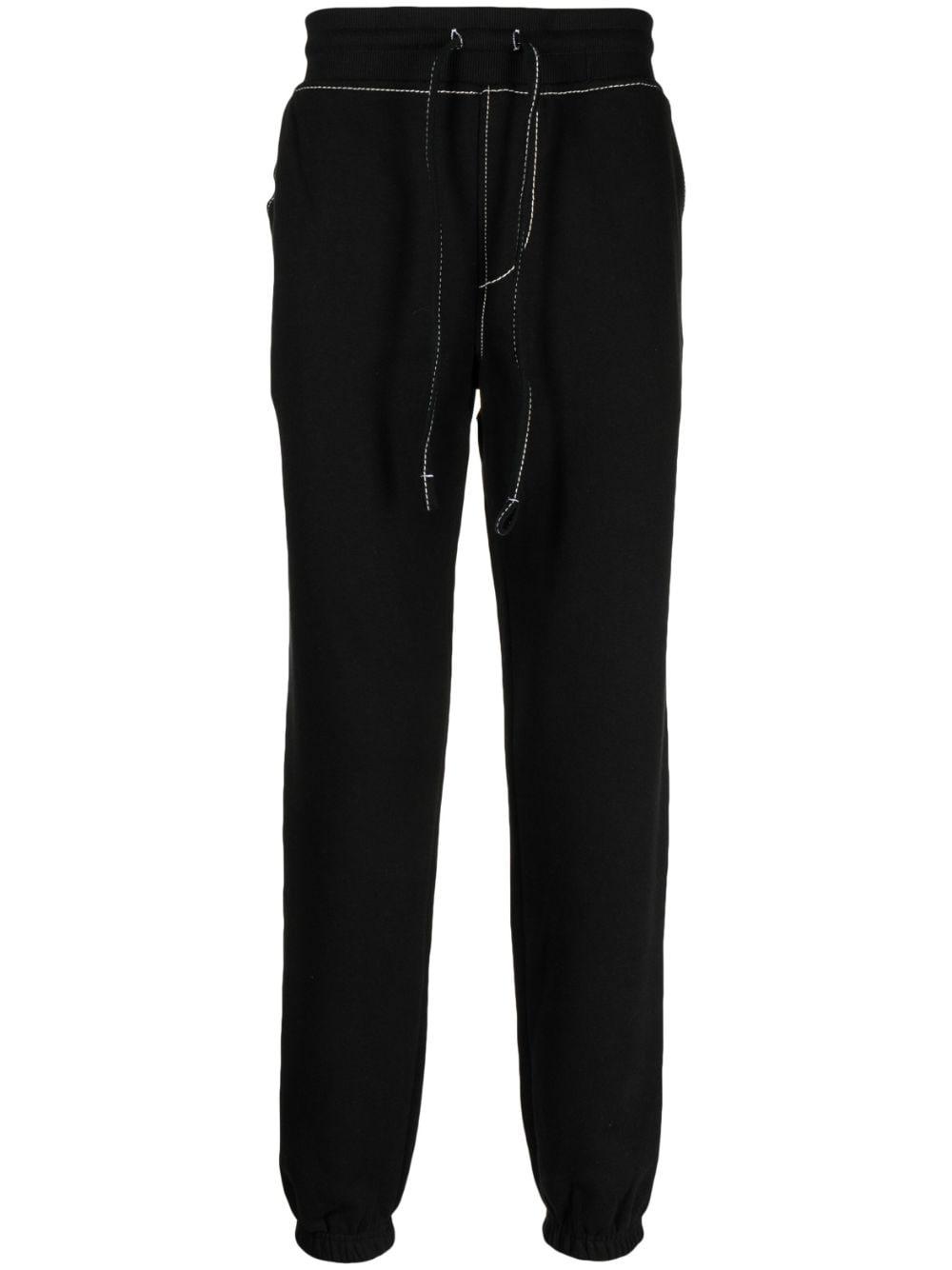 True Religion Big T Contrast-stitch Track Pants in Black for Men | Lyst