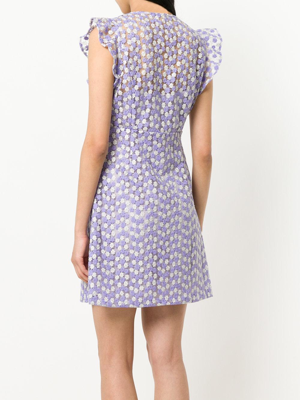 michael kors purple floral dress