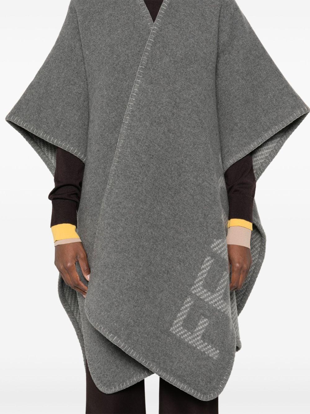 Fendi poncho logo sales