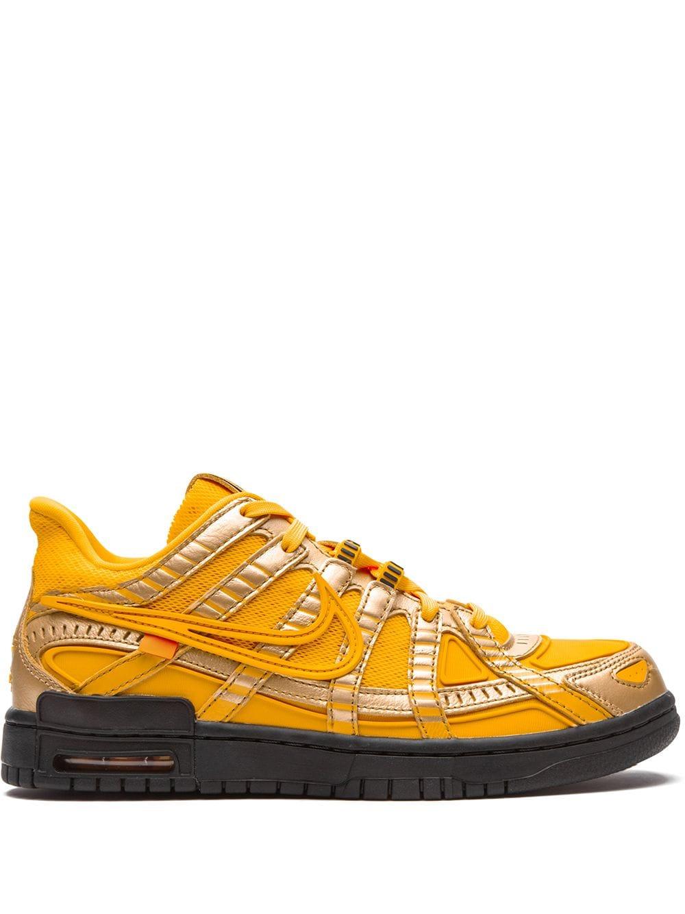 NIKE X OFF-WHITE Air Rubber Dunk Sneakers in Yellow for Men | Lyst