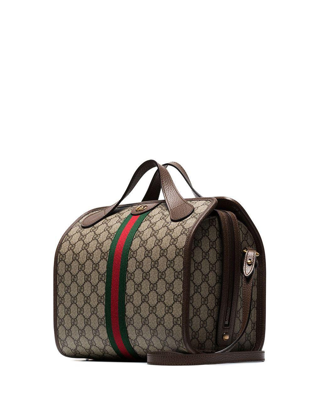Gucci Beige And Brown Supreme Ophidia 