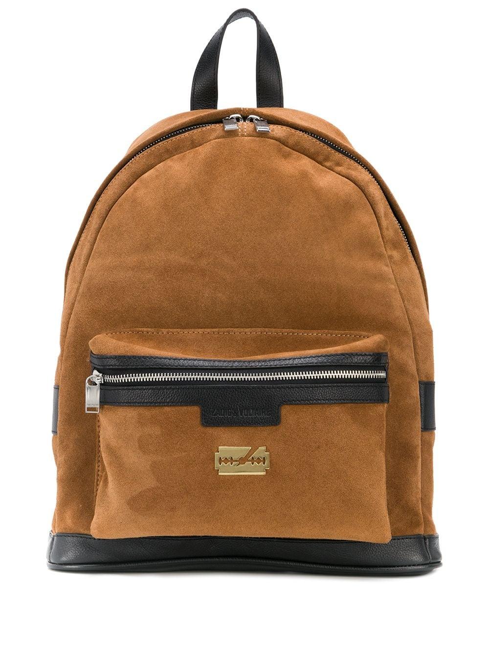 Sac à dos Jordan en daim à bords contrastants Zadig & Voltaire pour homme  en coloris Marron | Lyst