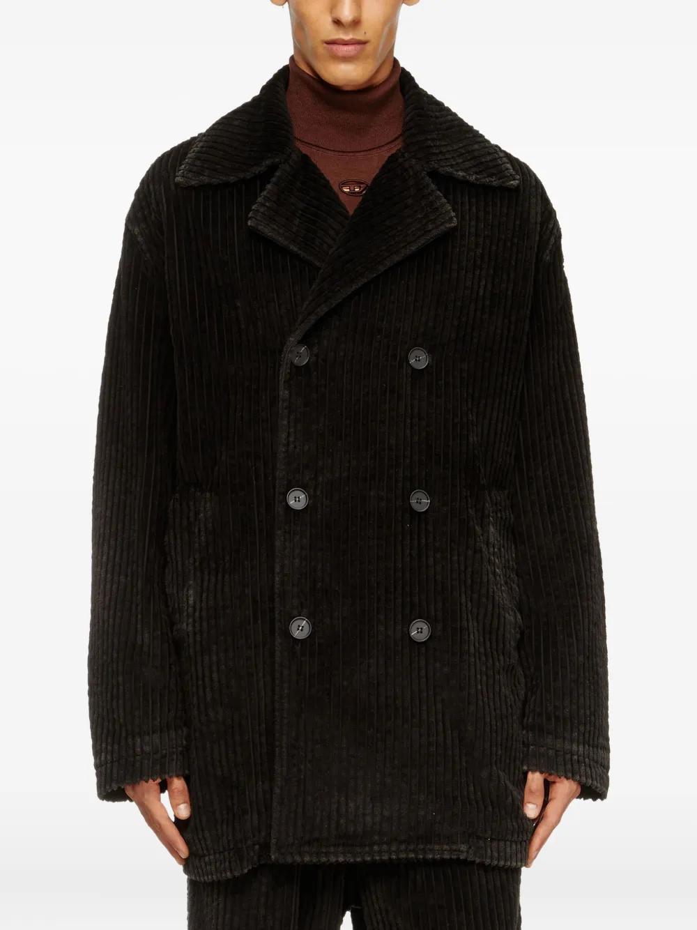 ジャケット・アウター 90s archive diesel double-breasted coat Men's Double-breasted jacket in coated denim | Blue | Diesel