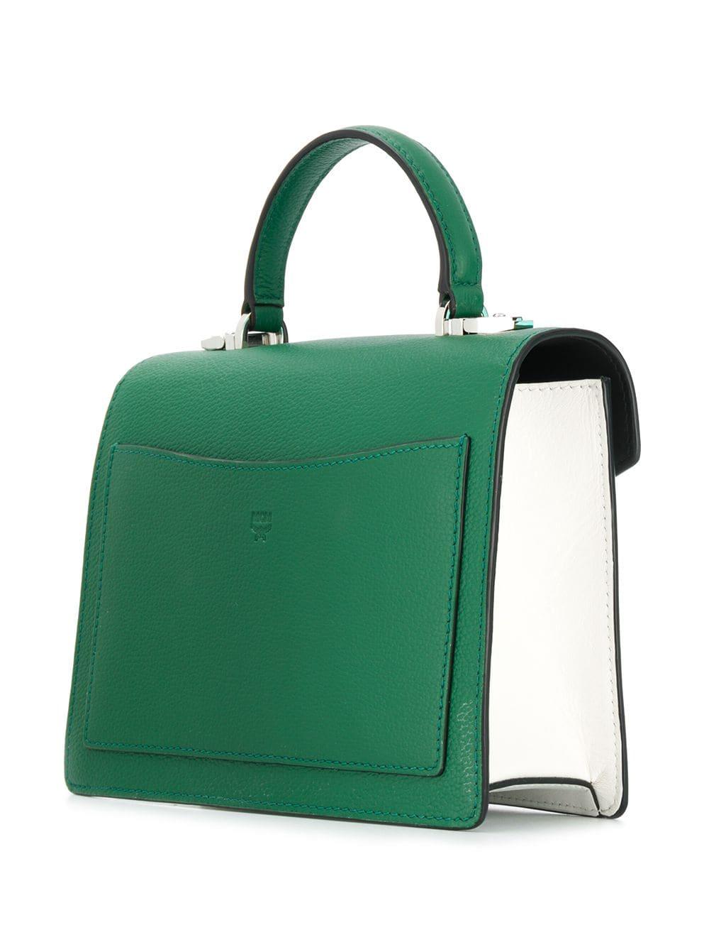 MCM Leather Colorblock Patricia Small Shoulder Bag (SHF-23483) – LuxeDH