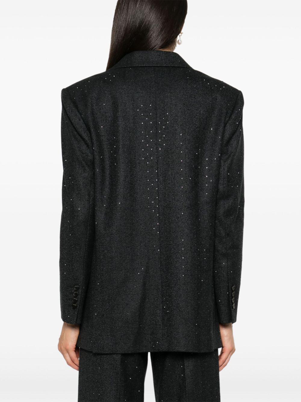 Blazer con apliques de strass Sandro de color Negro Lyst