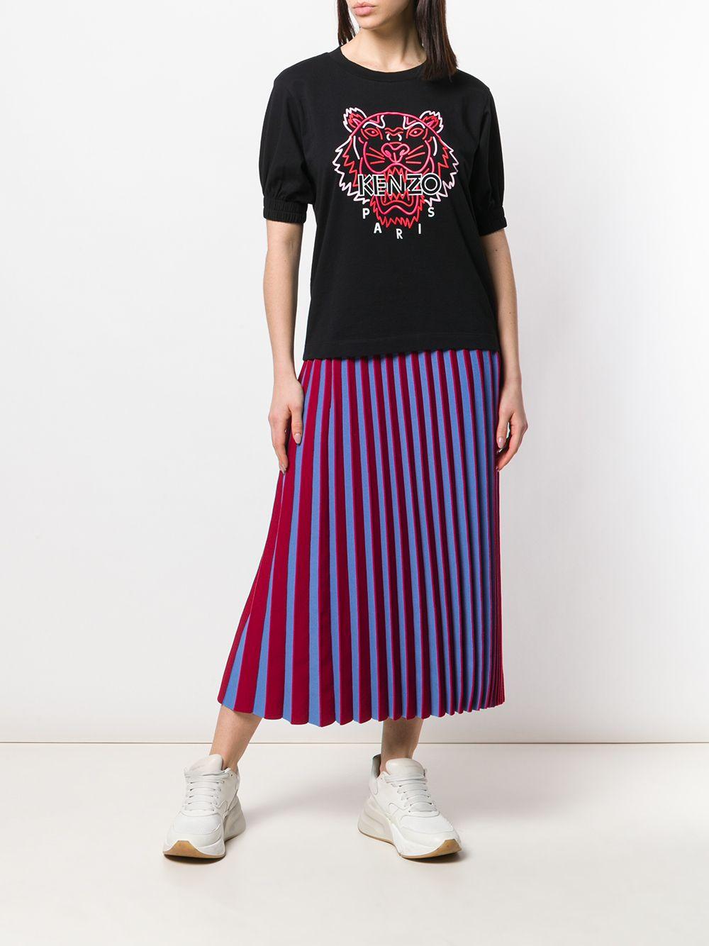 KENZO Cotton Neon Tiger Puff Sleeve Tee 