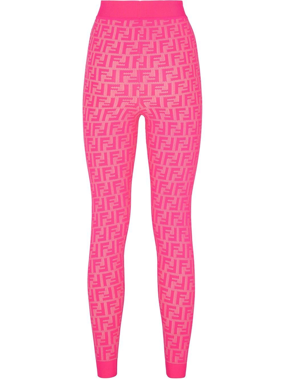 Fendi On Monogram leggings Pink | Lyst