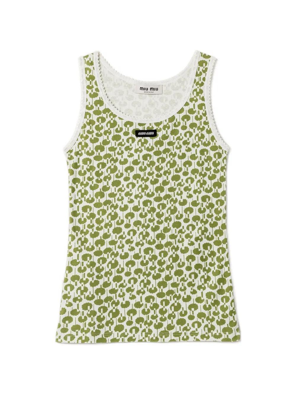 Miu Miu Sleeveless and tank tops for Women | Online Sale up to 33
