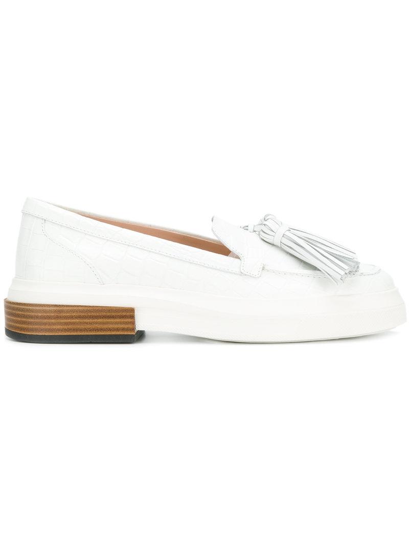 platform tassel loafers