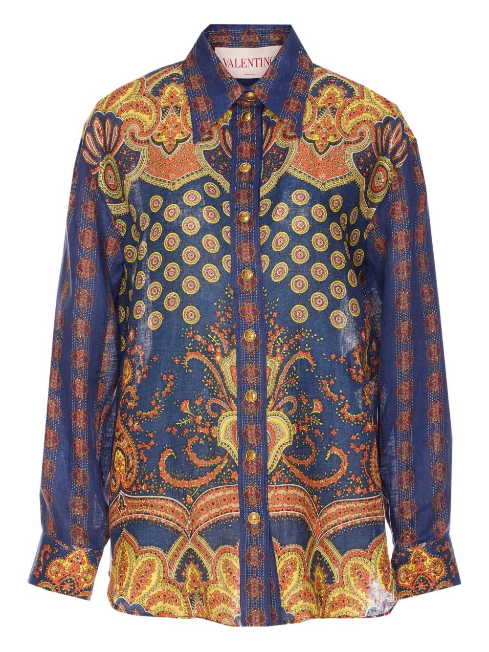 Tシャツ・カットソー VALENTINO Valentino Garavani 'Voyage Imaginaire' shirt Valentino Garavani Medaglioni Voyage Imaginaire Shirt in