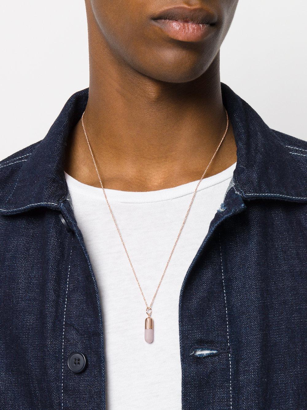 True Rocks Small Pill Pendant Necklace 