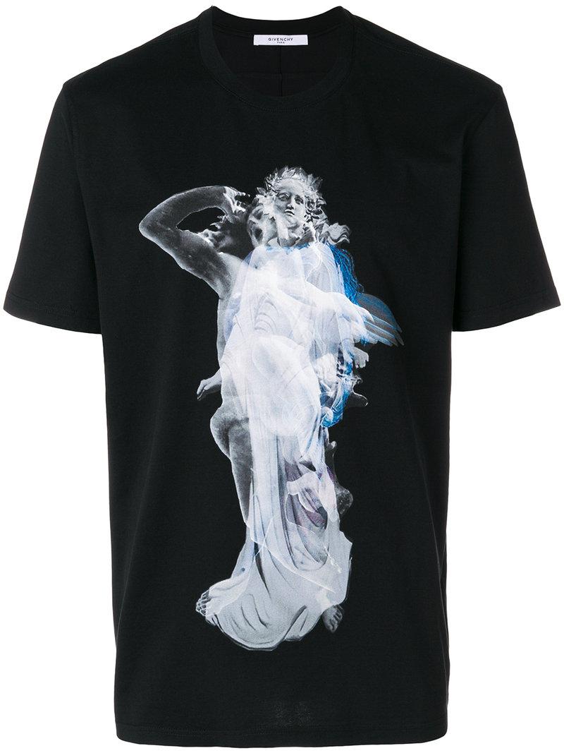 Givenchy Cuban Fit Angel T-shirt in Black for Men | Lyst