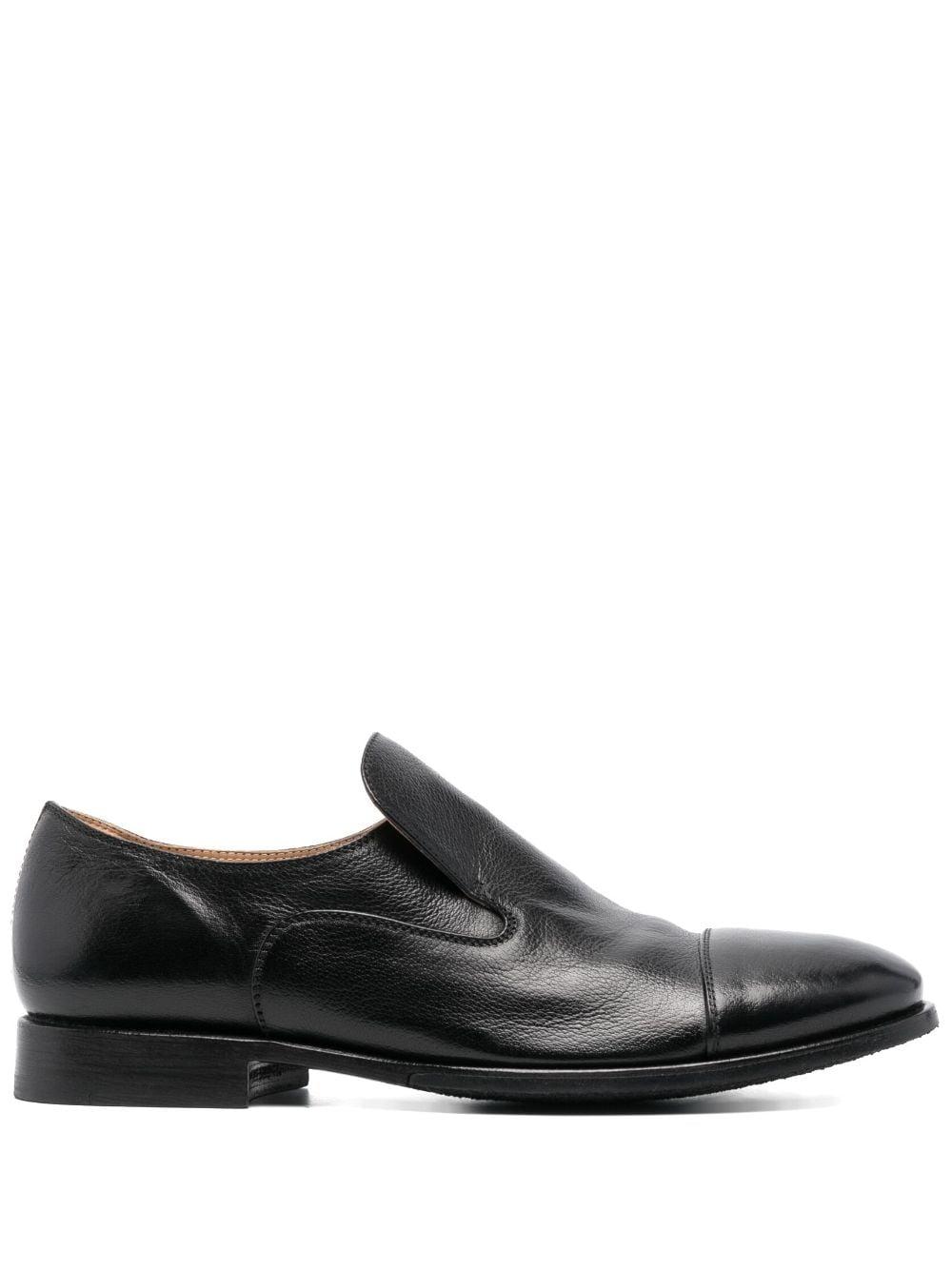 Alberto Fasciani Asymmetric Leather Loafers in Black for Men | Lyst UK