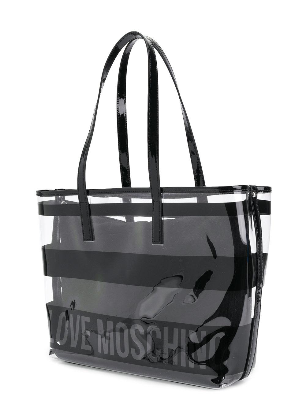 Love Moschino Clear Logo Shoulder Bag 