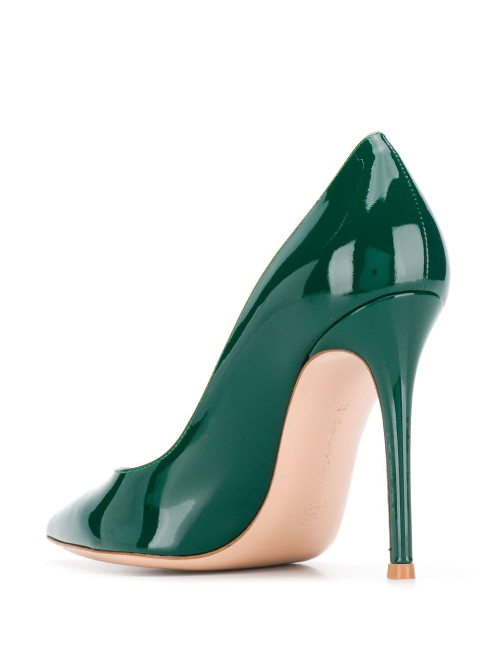 gianvito rossi green pumps