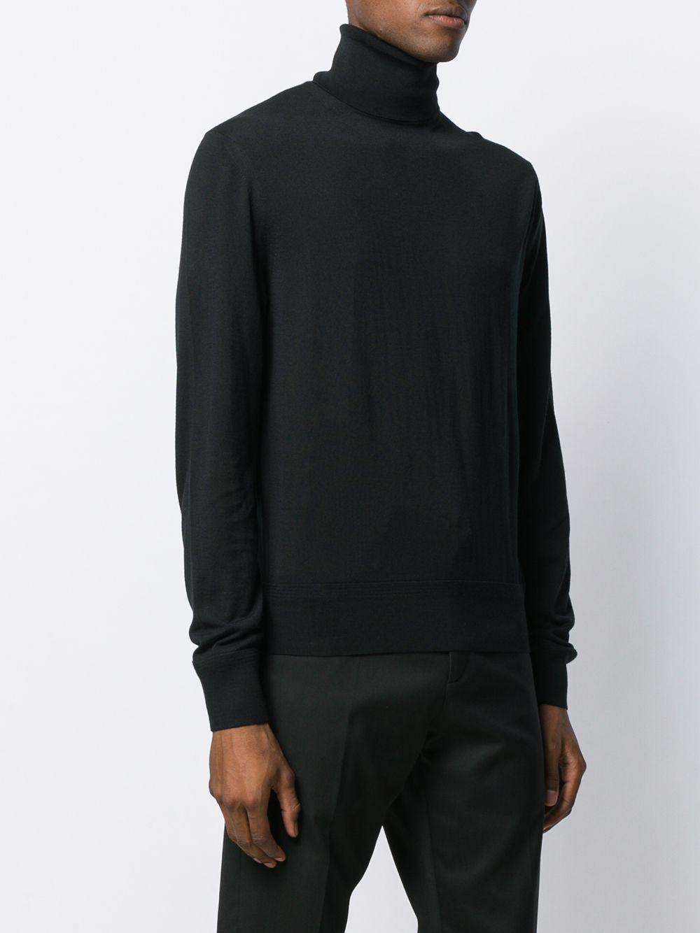 Tom Ford Wool Turtleneck Knitted Sweater in Black for Men - Lyst