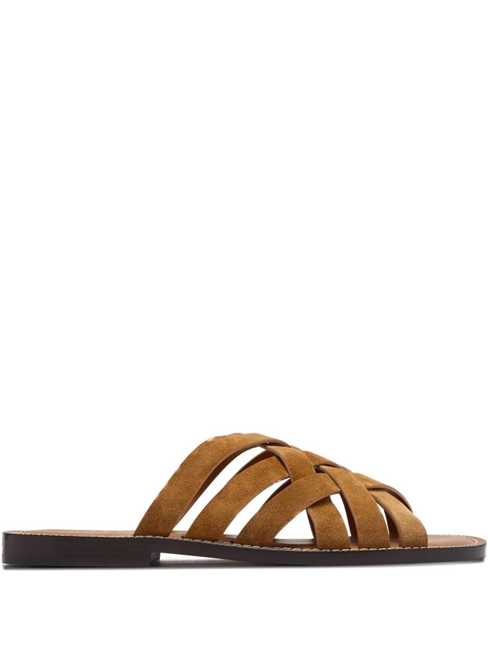サンダル BRUNELLO CUCINELLI Urban Slides in washed suede Suede urban slides for Man in Taupe Smoke | Brunello Cucinelli