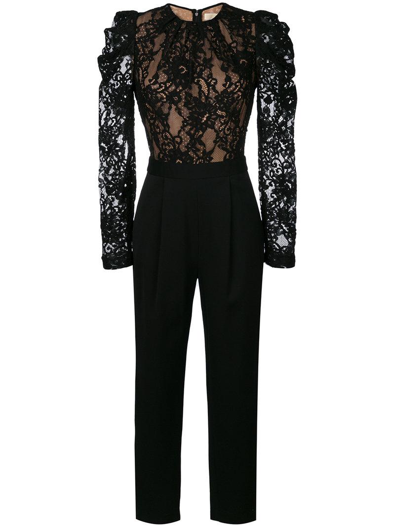 michael kors lace bodice jumpsuit