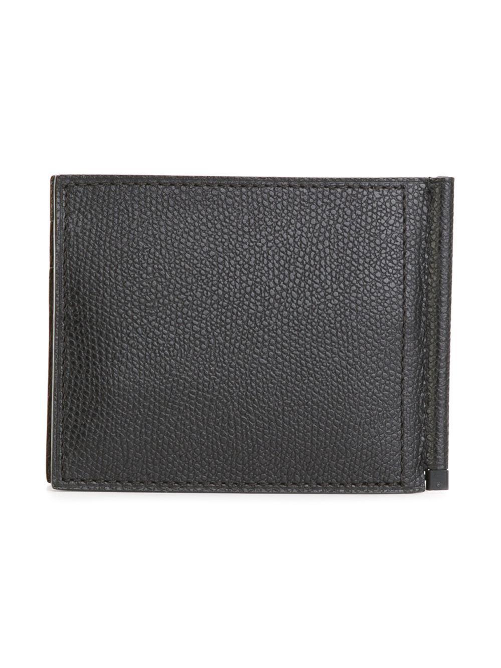 Valextra Leather Billfold Wallet in Black for Men - Lyst