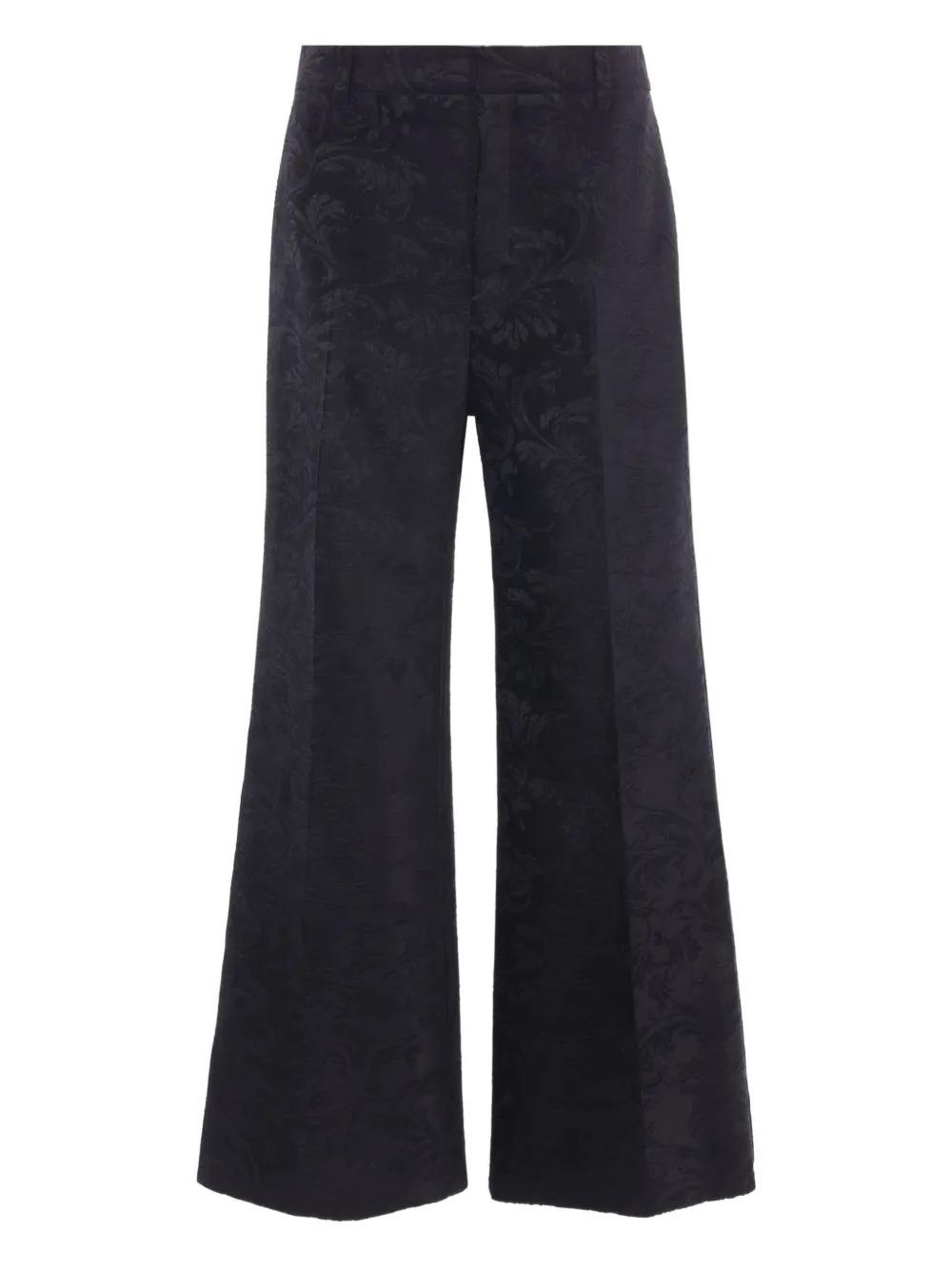 パンツ CHLOE BLACK ASYMMETRICAL WOOL TROUSERS Chloé Chloé Black Asymmetrical Wool Trousers Women