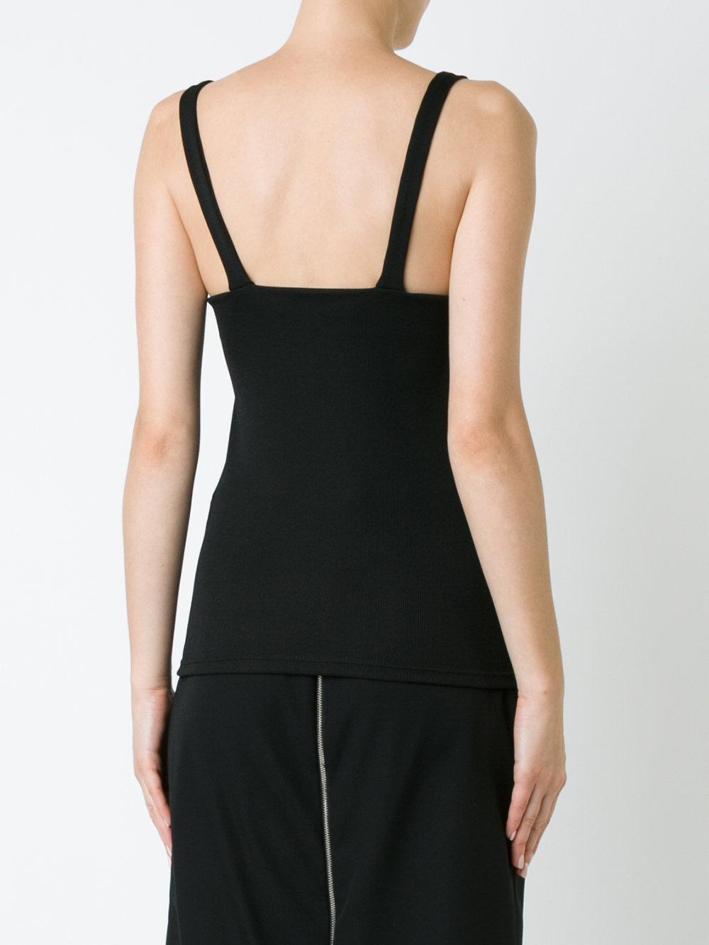 Christopher Esber Split Apron Singlet Top in Black - Lyst