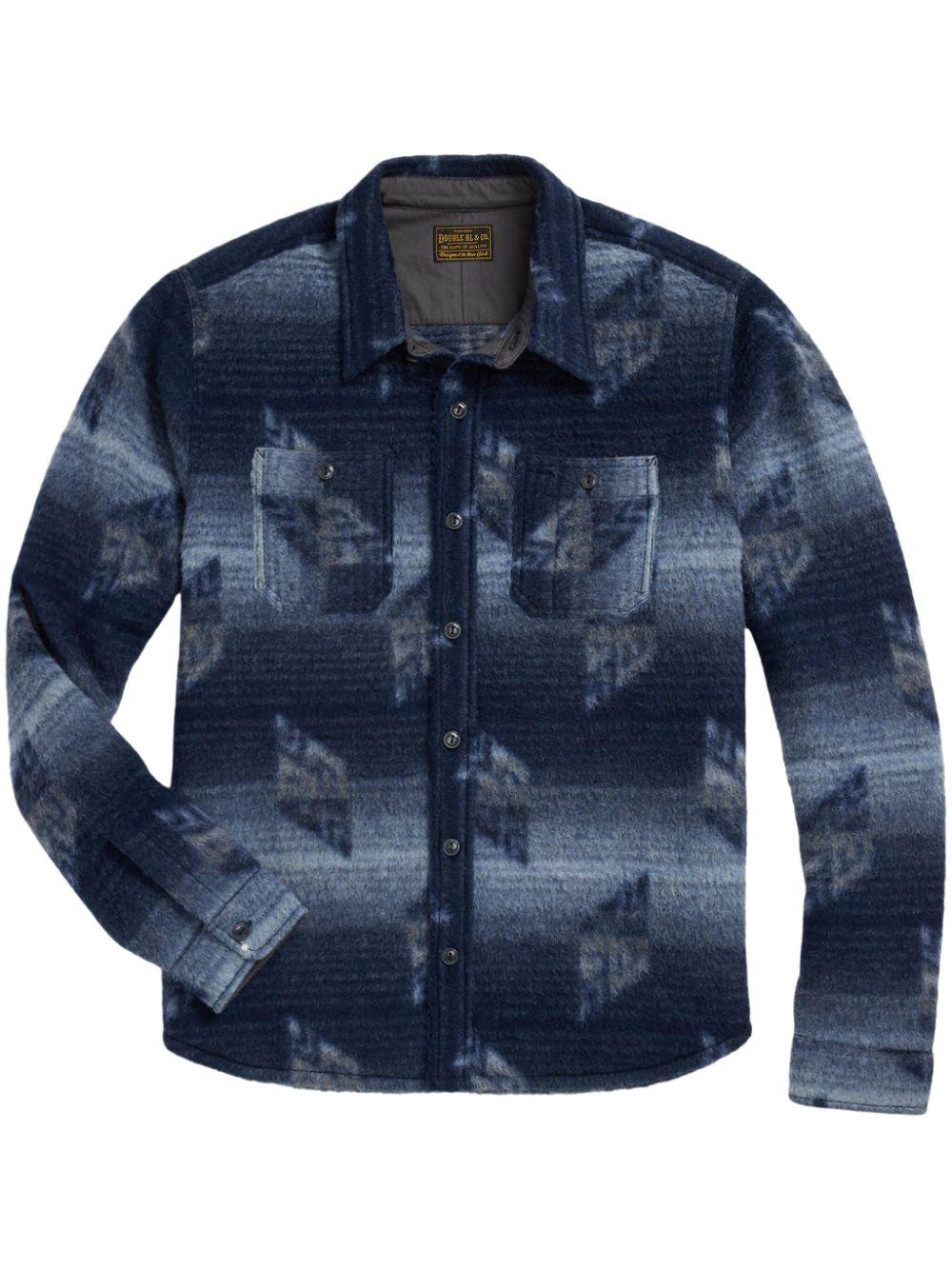 RRL メンズ ブルー ベルテッド カーディガン セーター & ニット