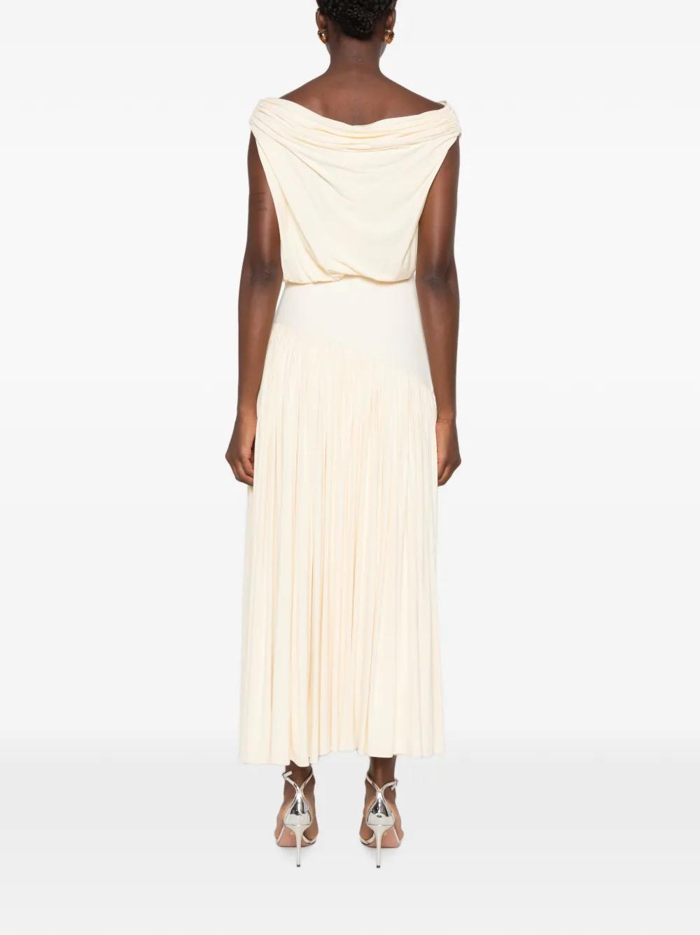 abadia ora pleated gathered chiffon and dupioni midi dress Abadia Casual and day dresses for Women | Online Sale up to 70% off