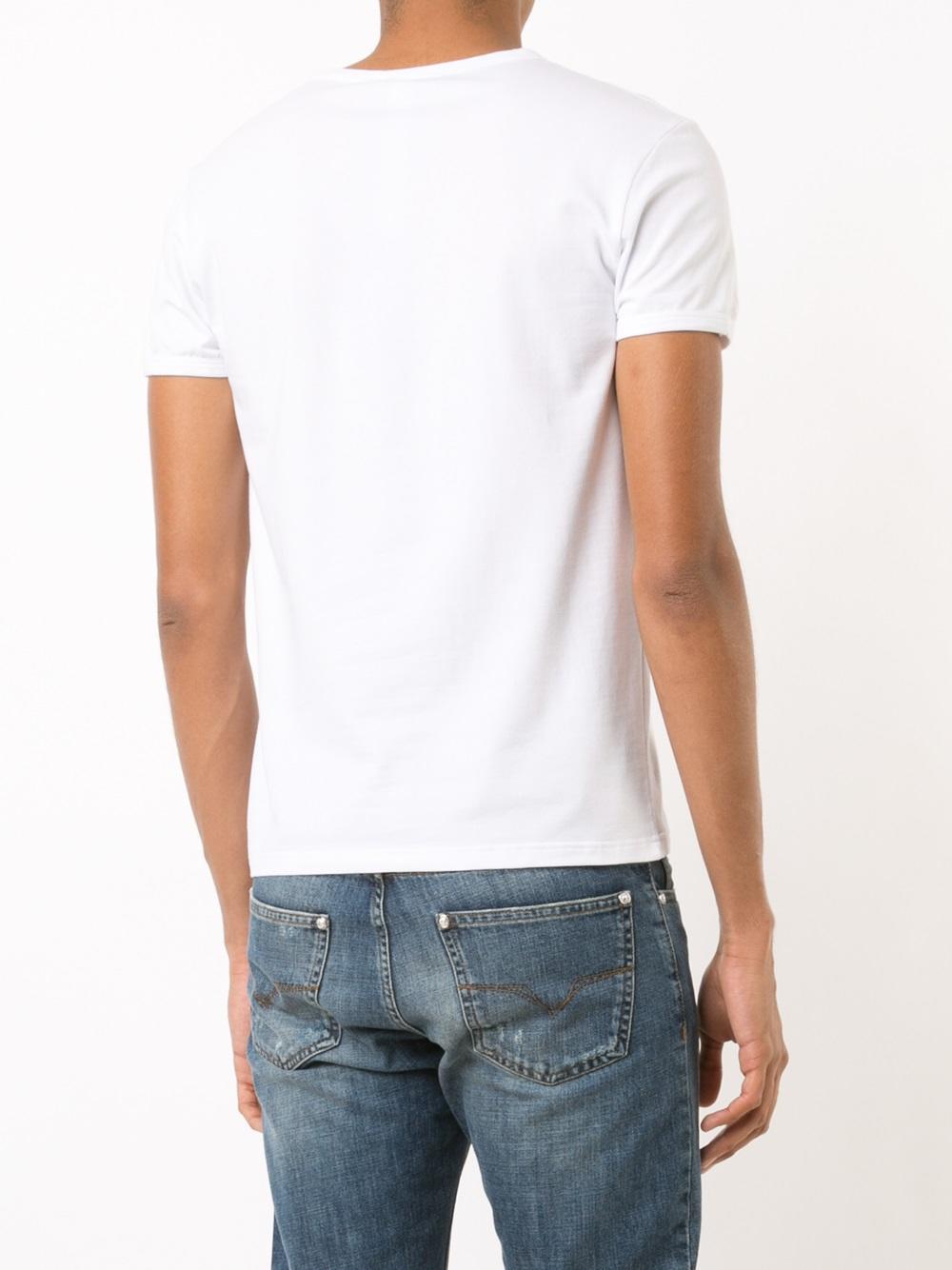 Versace Underwear V-neck T-shirt in White for Men | Lyst