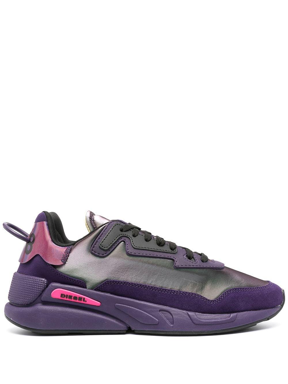 DIESEL 1978 Iridescent Low-top Trainers in Purple | Lyst