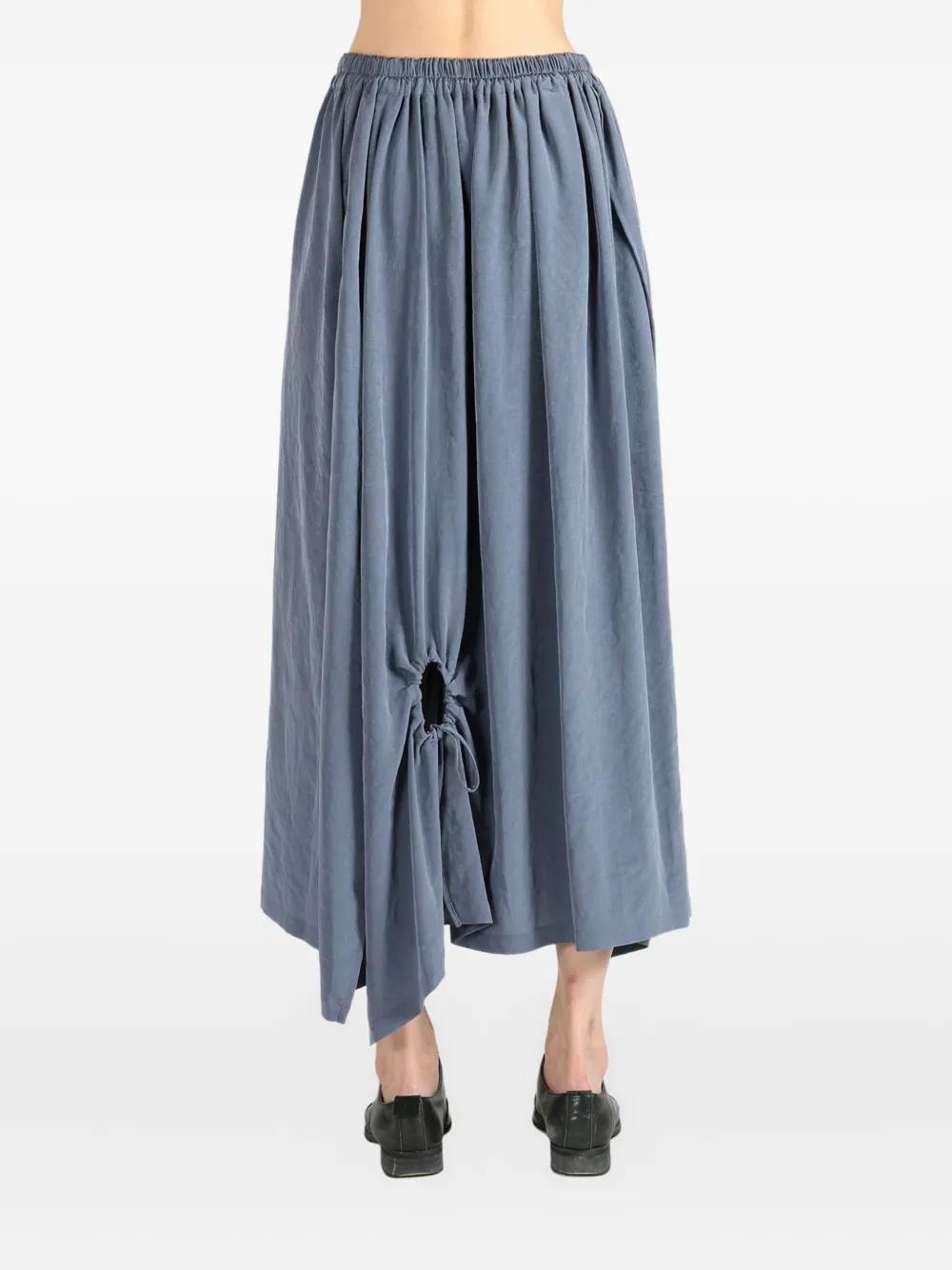 Y's　SKIRT Y's Yohji Yamamoto black asymmetric circle skirt with