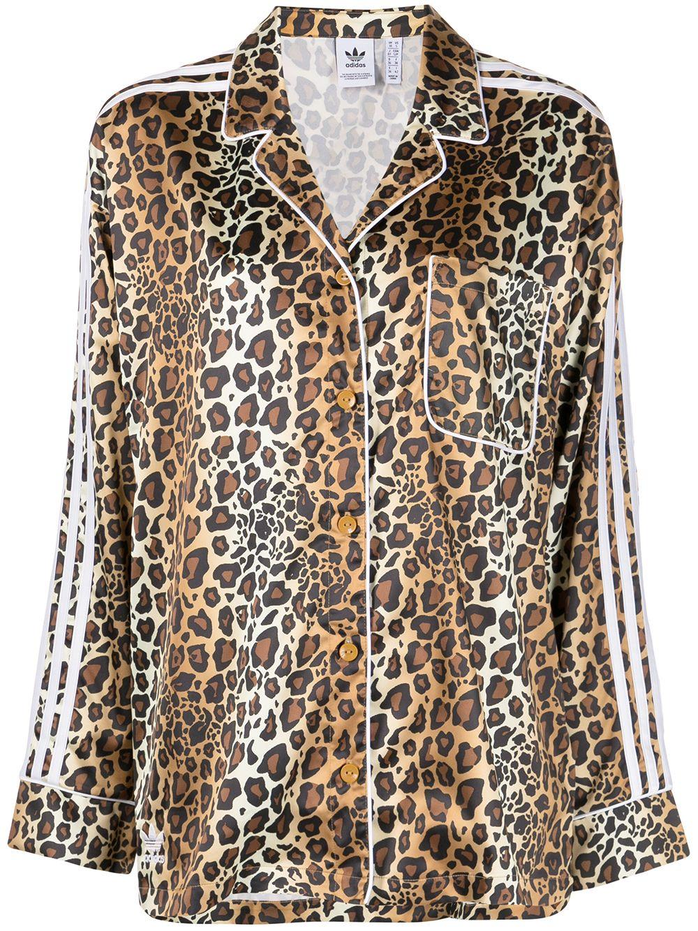 adidas Leopard-print Satin Shirt in 