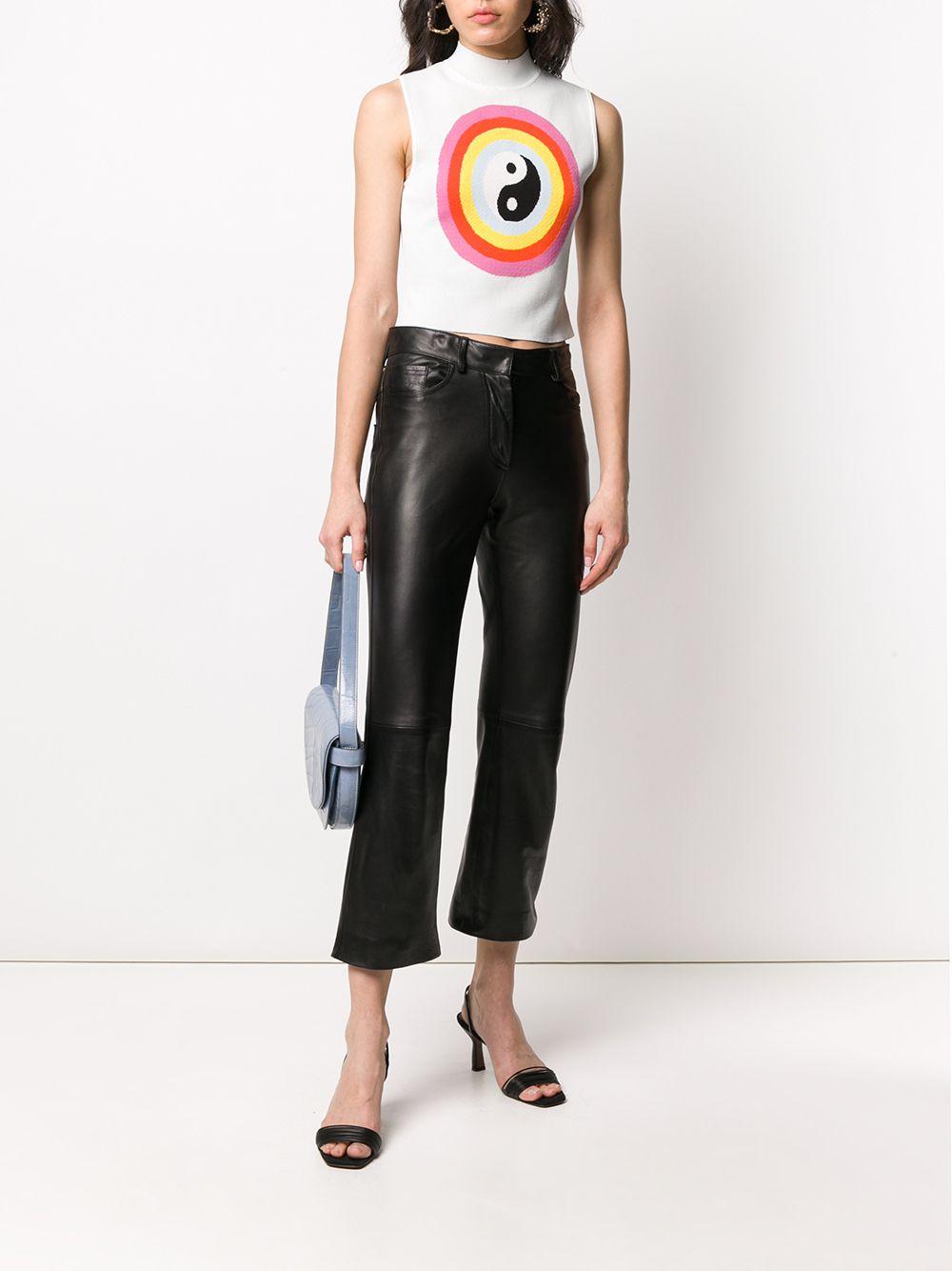 STAUD Ying Yang Tank Top in White | Lyst